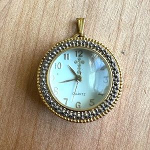 Unbranded vintage style Watch pendant jewelry NEW BATTERY